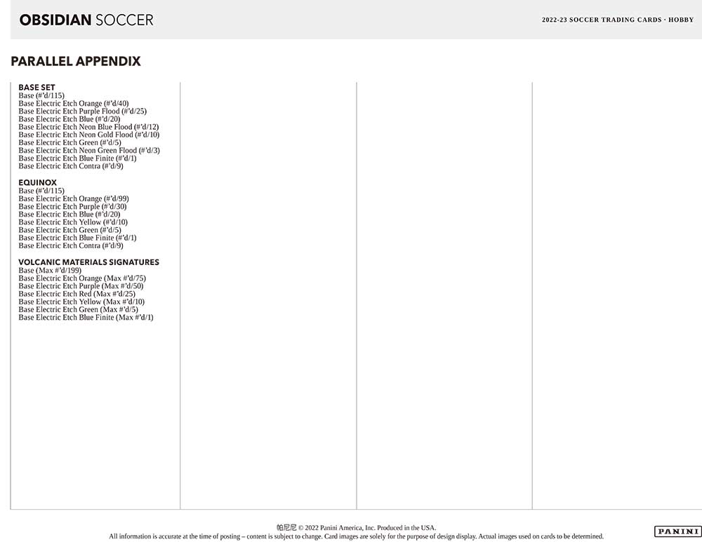 2022-23 Panini Obsidian Soccer 8/3入荷 ｜カードファナティック公式通販