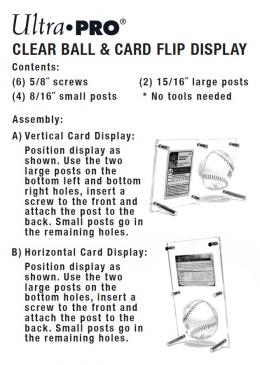 ウルトラプロ (Ultra Pro) クリア ベースボール＆カード フリップ