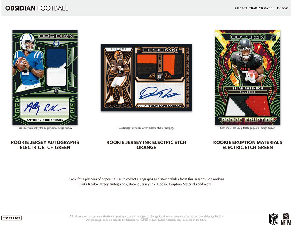 NFL 2023 Panini Obsidian Football Box 3/28