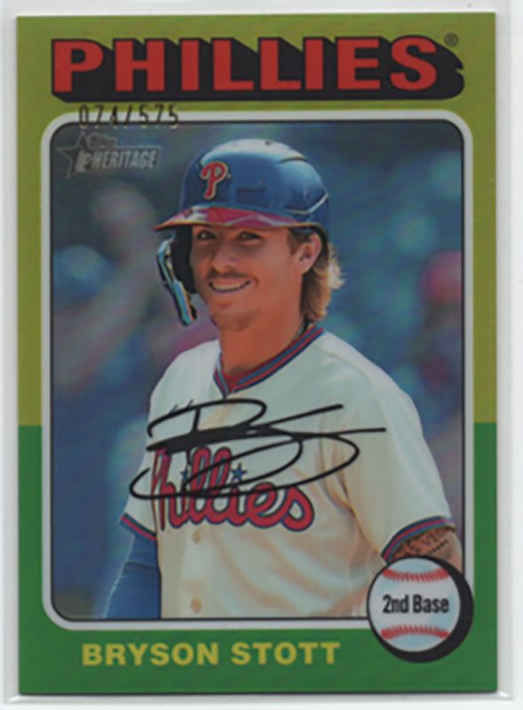 ブライソン・ストット/Bryson Stott 2024 Topps Heritage Chrome 