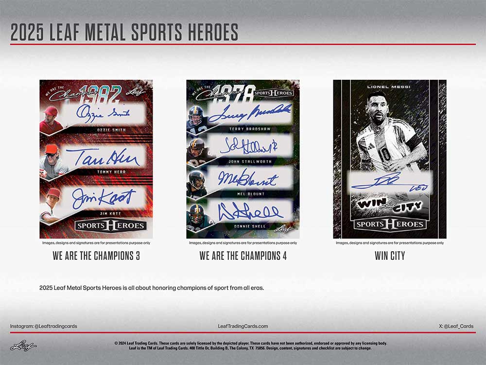 2025 Leaf Metal Sports Heroes Box 6/23入荷！※Leaf Proof Packを5