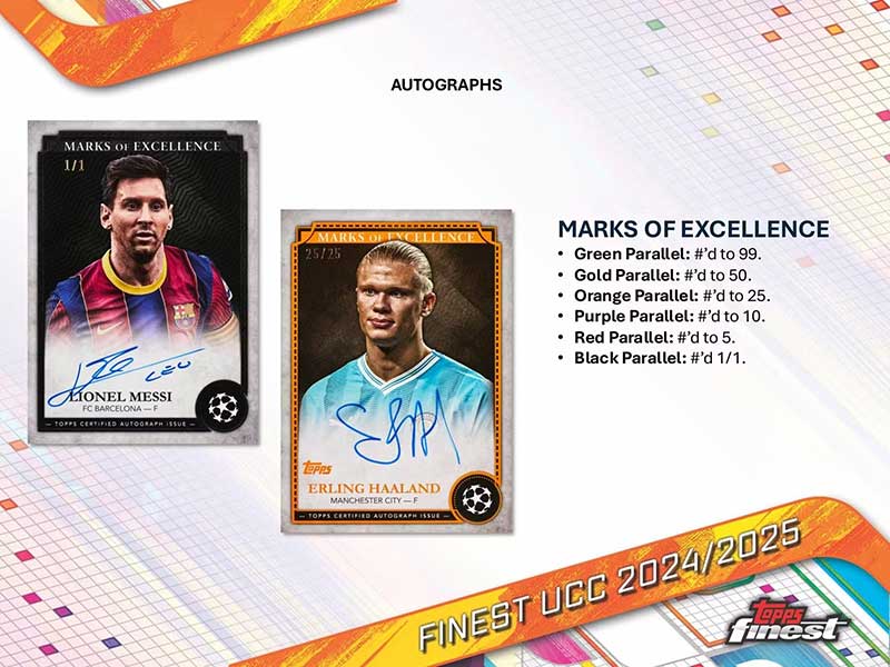 2024-25 Topps Finest UEFA Club Competitions Soccer Box 6/27