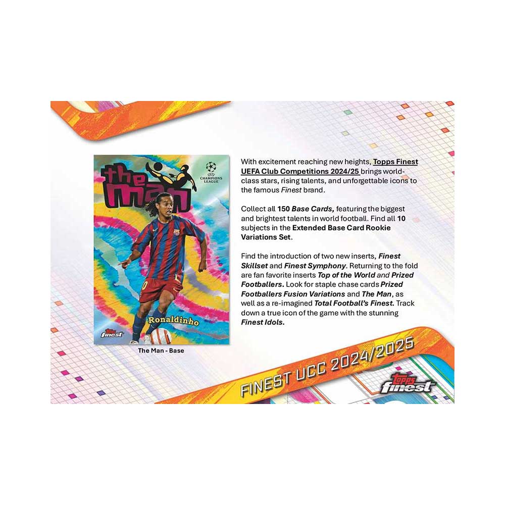 2024-25 Topps Finest UEFA Club Competitions Soccer Box 6/27入荷