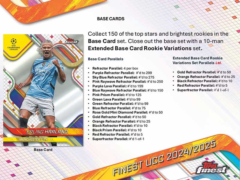 2024-25 Topps Finest UEFA Club Competitions Soccer Box 6/27