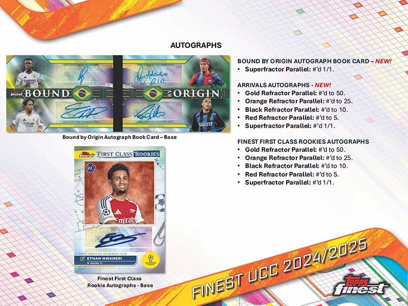 2024-25 Topps Finest UEFA Club Competitions Soccer Box 6/27