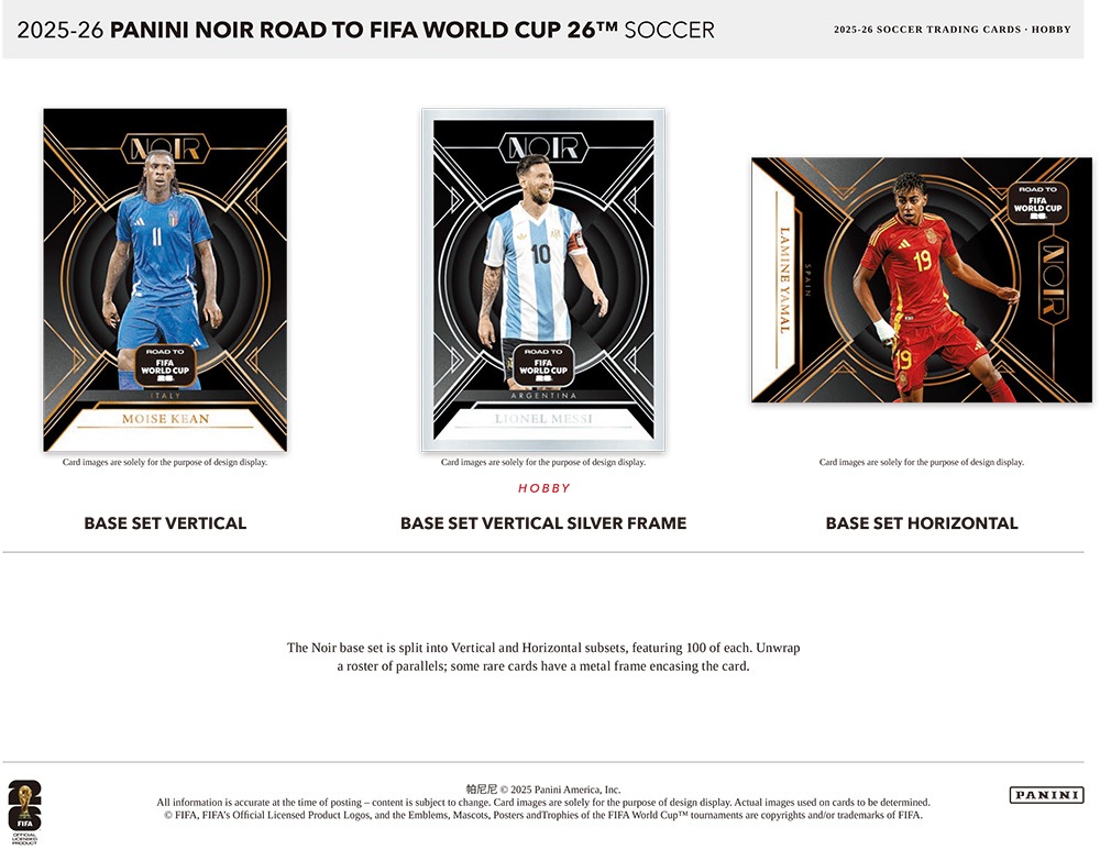 2025-26 Panini Noir Road to FIFA World Cup 2026 Soccer Hobby Box 5