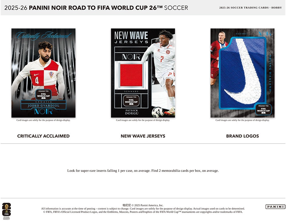 FIFA ペナント フラッグ サッカー レア 希少 2025-26 Panini Noir Road to FIFA World Cup 2026 Soccer Hobby Box 5