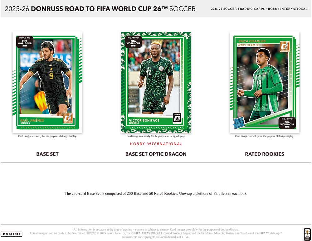 2025-26 Panini Donruss Road to FIFA World Cup 2026 Soccer Hobby
