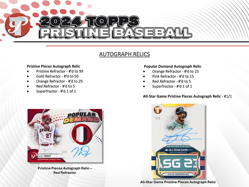 MLB 2024 Topps Pristine Baseball Pack 9/2入荷！ ｜カード