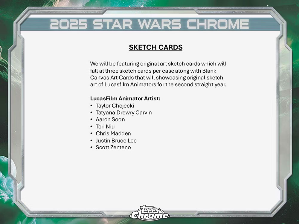 2025 Topps Star Wars Chrome Galaxy Hobby Box 12/16入荷！ ｜カード