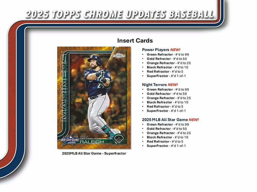 予約）MLB 2025 Topps Chrome Update Series Baseball Hobby Box 12/17