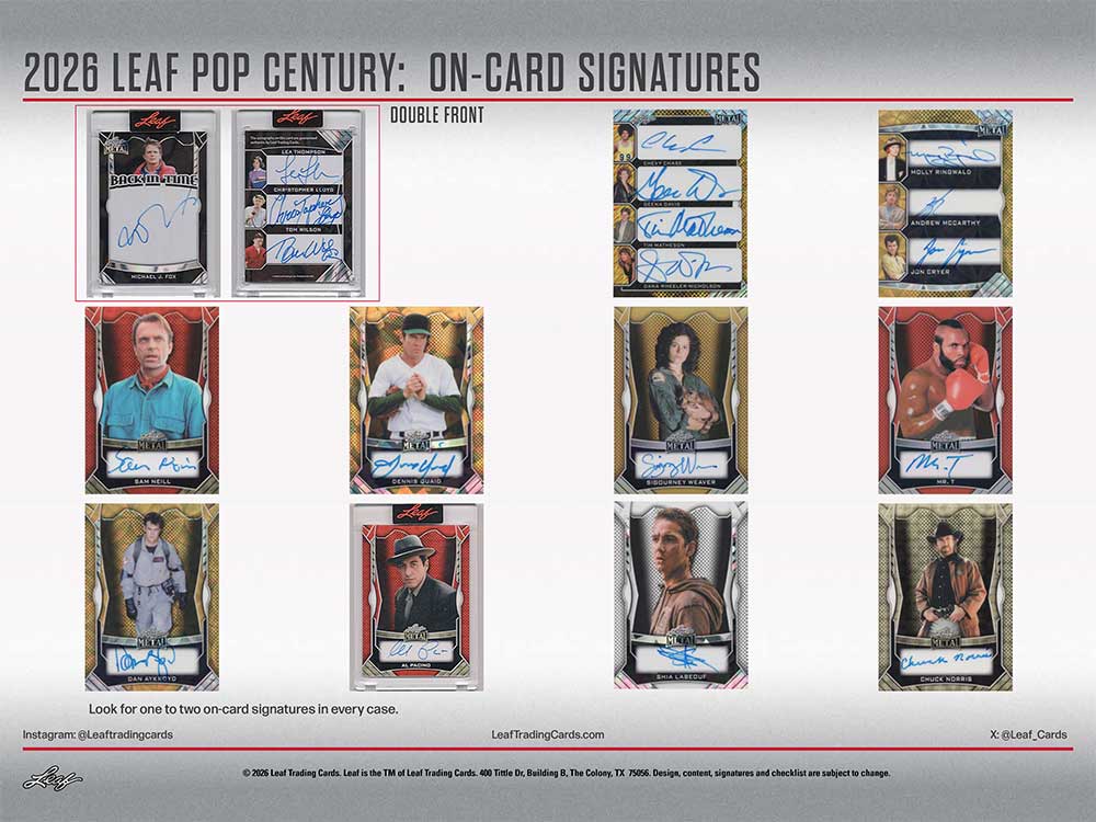 2026 Leaf Pop Century Trading Cards Box 3/27入荷！ ｜カード