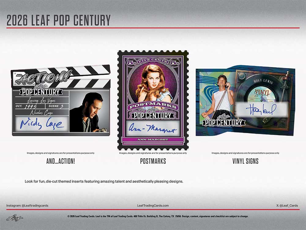 2026 Leaf Pop Century Trading Cards Box 3/27入荷！ ｜カード