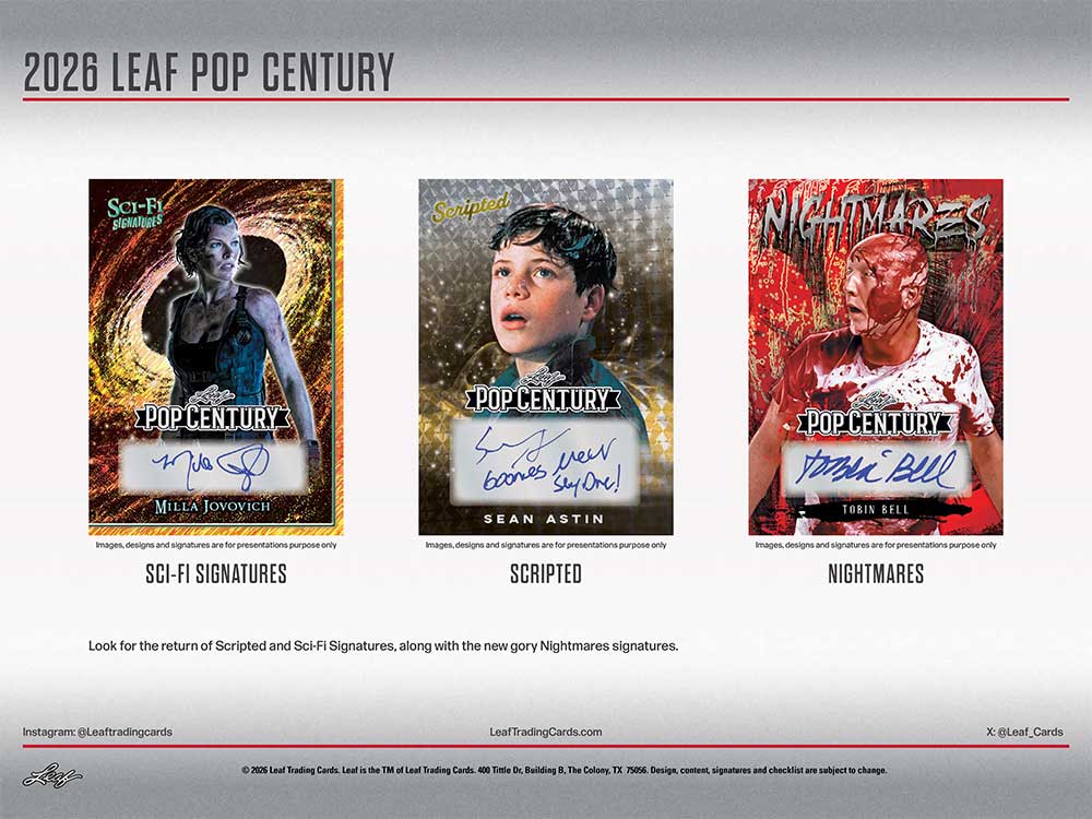 2026 Leaf Pop Century Trading Cards Box 3/27入荷！ ｜カード