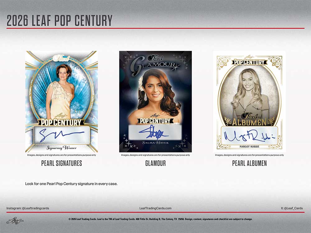 2026 Leaf Pop Century Trading Cards Box 3/27入荷！ ｜カード