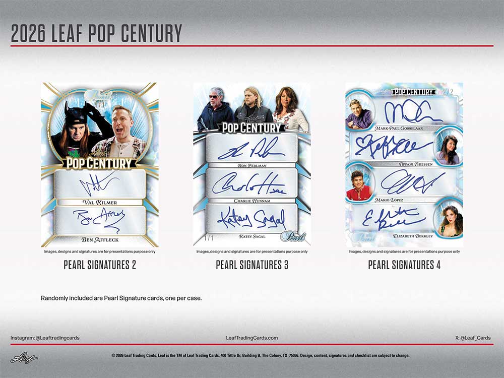 2026 Leaf Pop Century Trading Cards Box 3/27入荷！ ｜カード