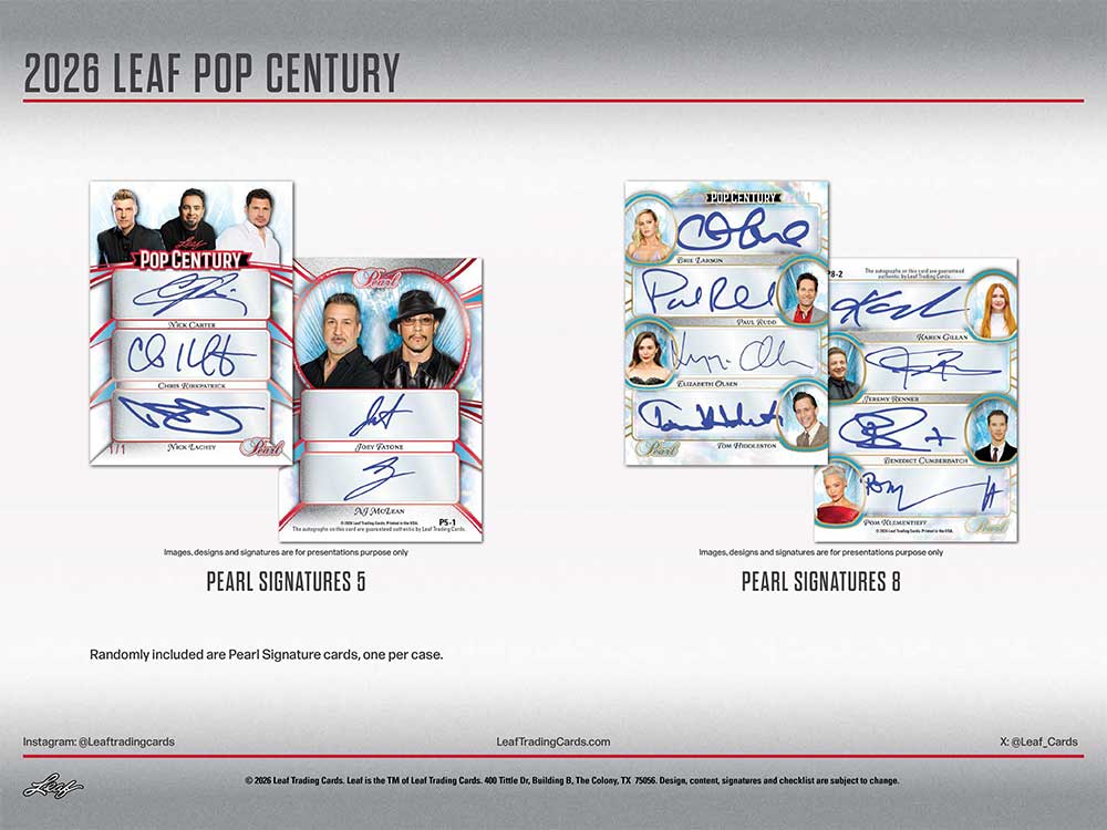 2026 Leaf Pop Century Trading Cards Box 3/27入荷！ ｜カード