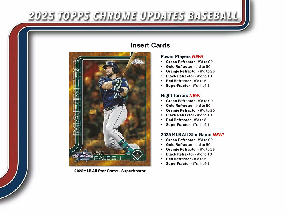 MLB 2025 Topps Chrome Update Series Baseball Jumbo Box 12/16入荷