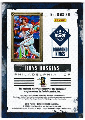 リース・ホスキンス 2018 Panini Diamond Kings Baseball DK Rookie 