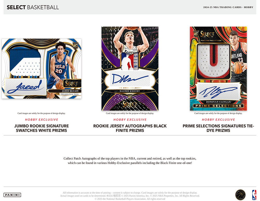 NBA 2024-25 Panini Select Basketball Hobby Box 6/19入荷