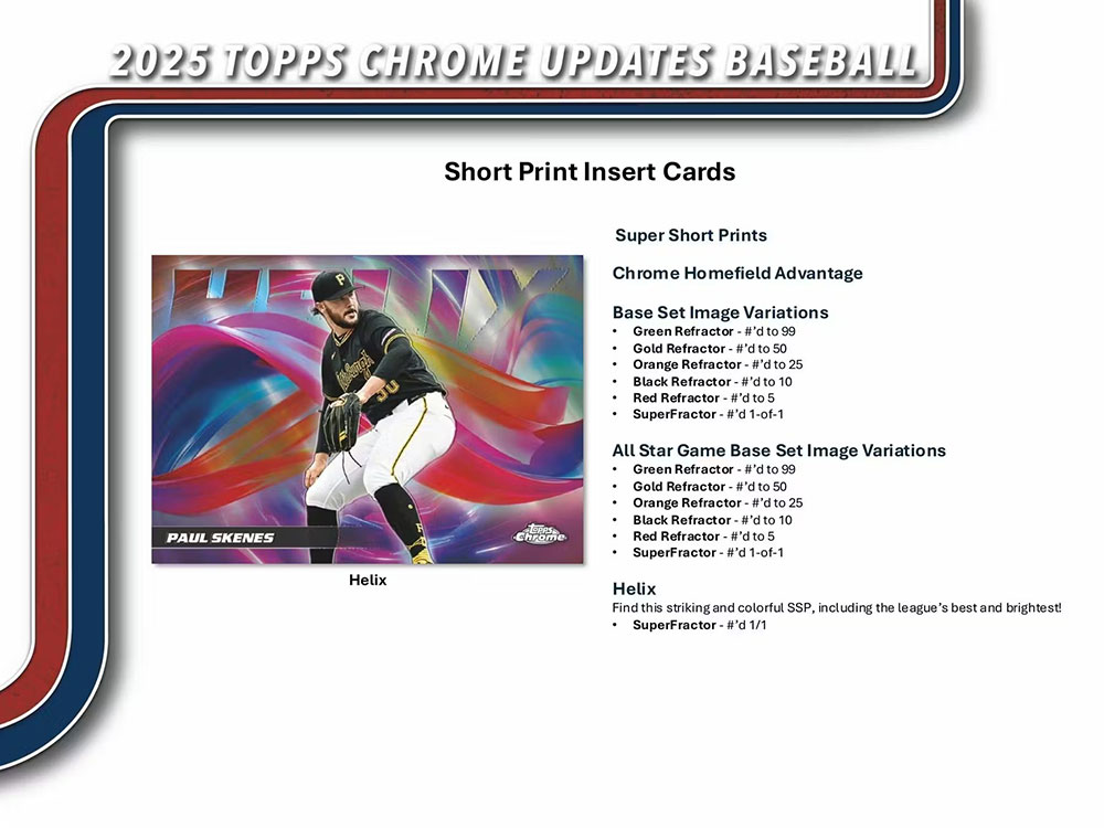 MLB 2025 Topps Chrome Update Series Baseball Value Box 12/18入荷