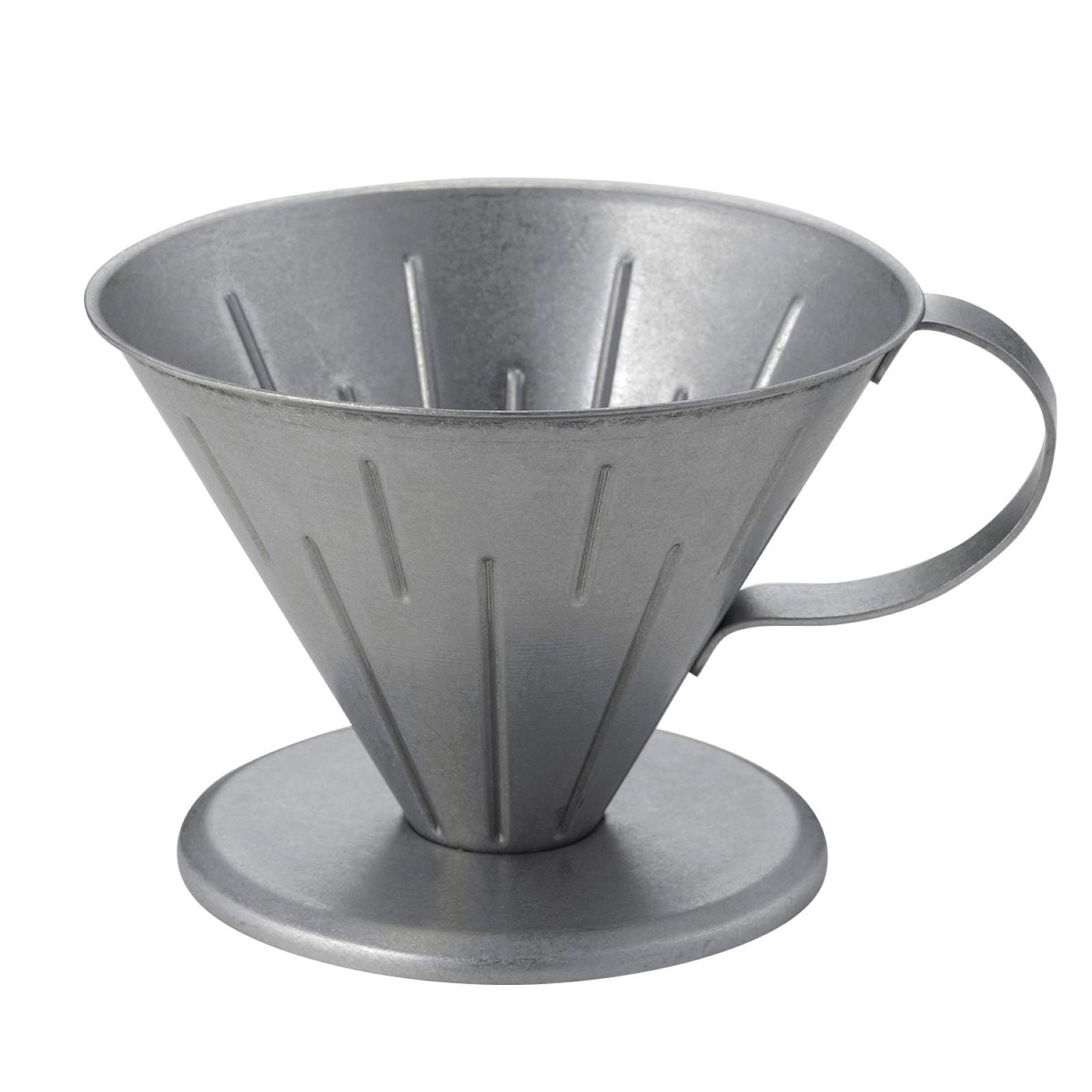 【ドリッパー】ステンレスコーヒードリッパーL　ダメージ加工　（日本製/燕三条/高桑金属）