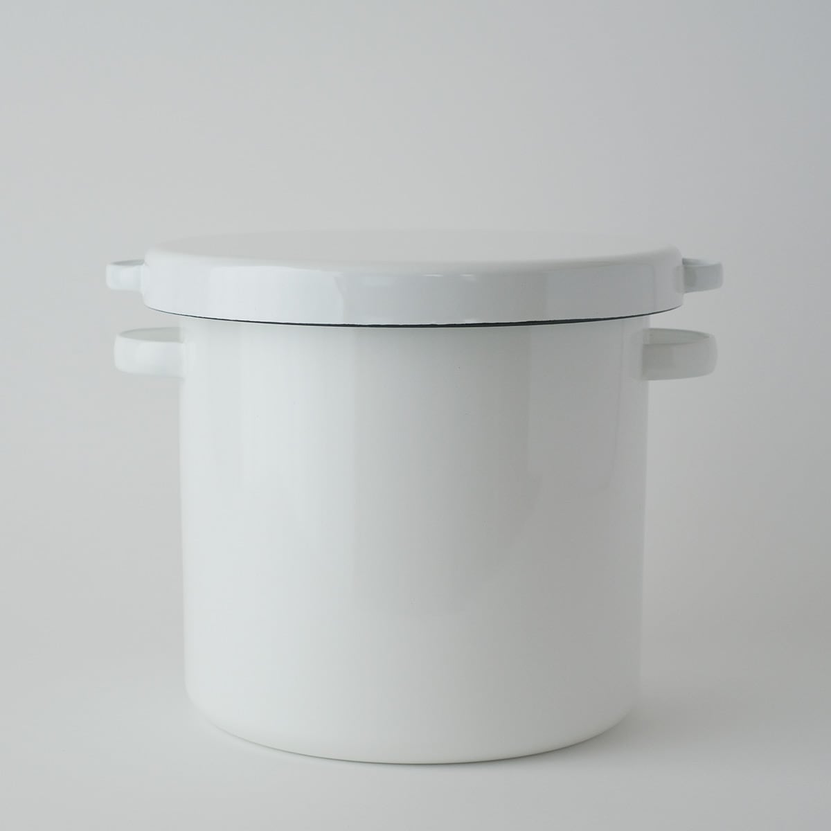 【野田琺瑯】ラウンドストッカー 21cm [7L/日本製/保存容器]