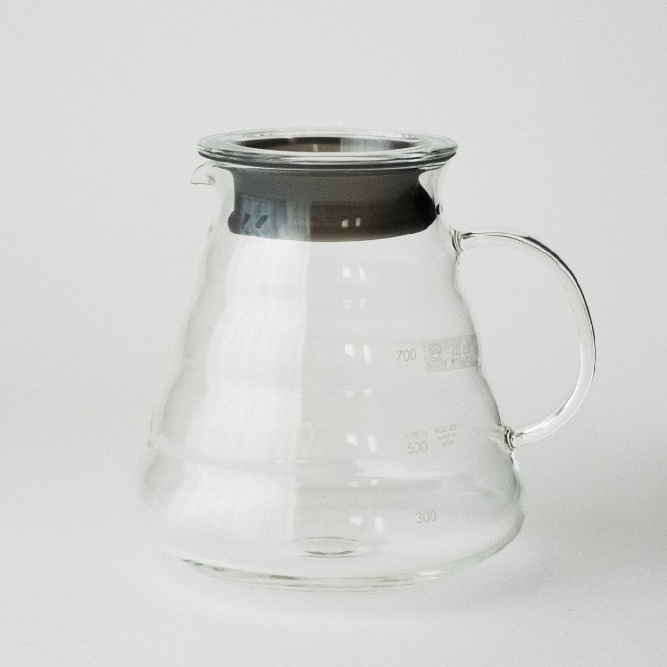 【HARIO】ハリオ V60レンジサーバー800クリア XGSR-80-TB [800ml/日本製/耐熱ガラス製]