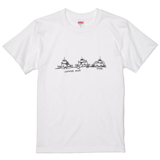 【オリジナルTシャツ】CHIPS GENERAL STORE ３びきのねこ 他商品との同梱不可 送料税込440円 [ ロゴＴ/綿100%/シンプル ]