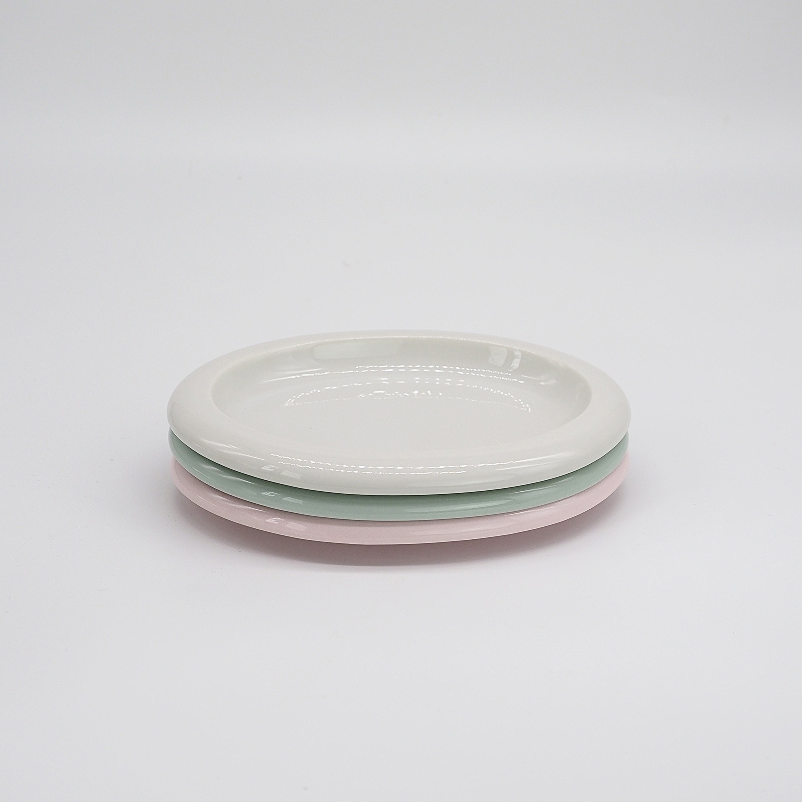 パンとごはんと】ポップな器 オーバルプレート S [日本製/美濃焼