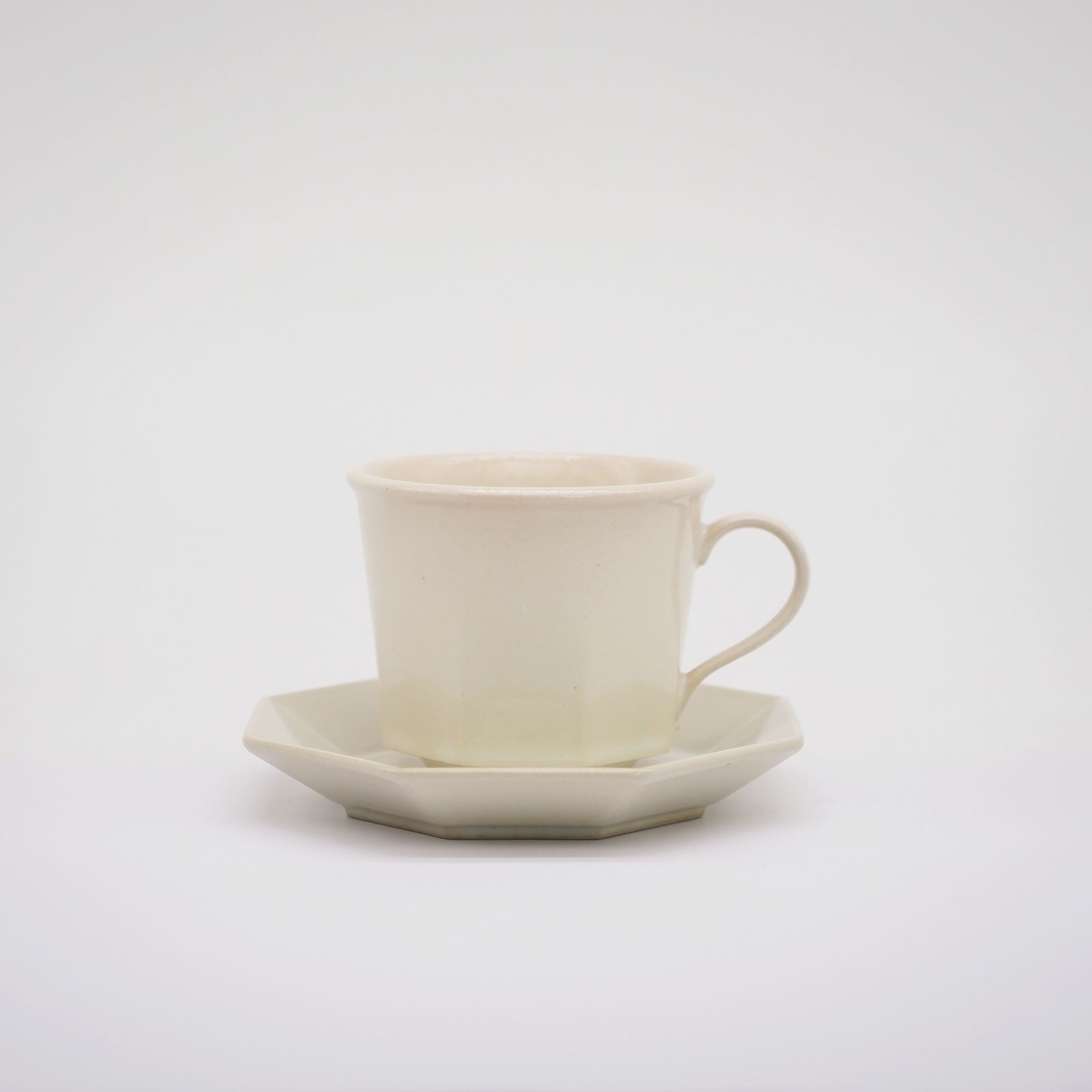 仏アンティーク バドンヴィレ オクトゴナル シュクリエ&amp;カップアンドソーサー 仏アンティーク バドンヴィレ オクトゴナル シュクリエ&カップ