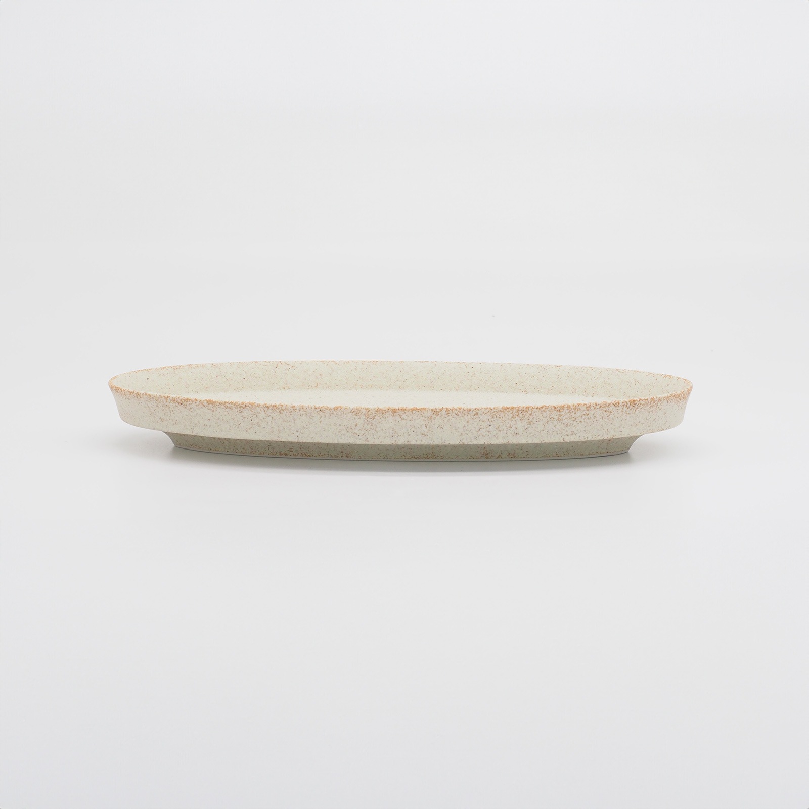 パンとごはんと】盛りやすい器 - 長皿 - オーバルプレート M [日本