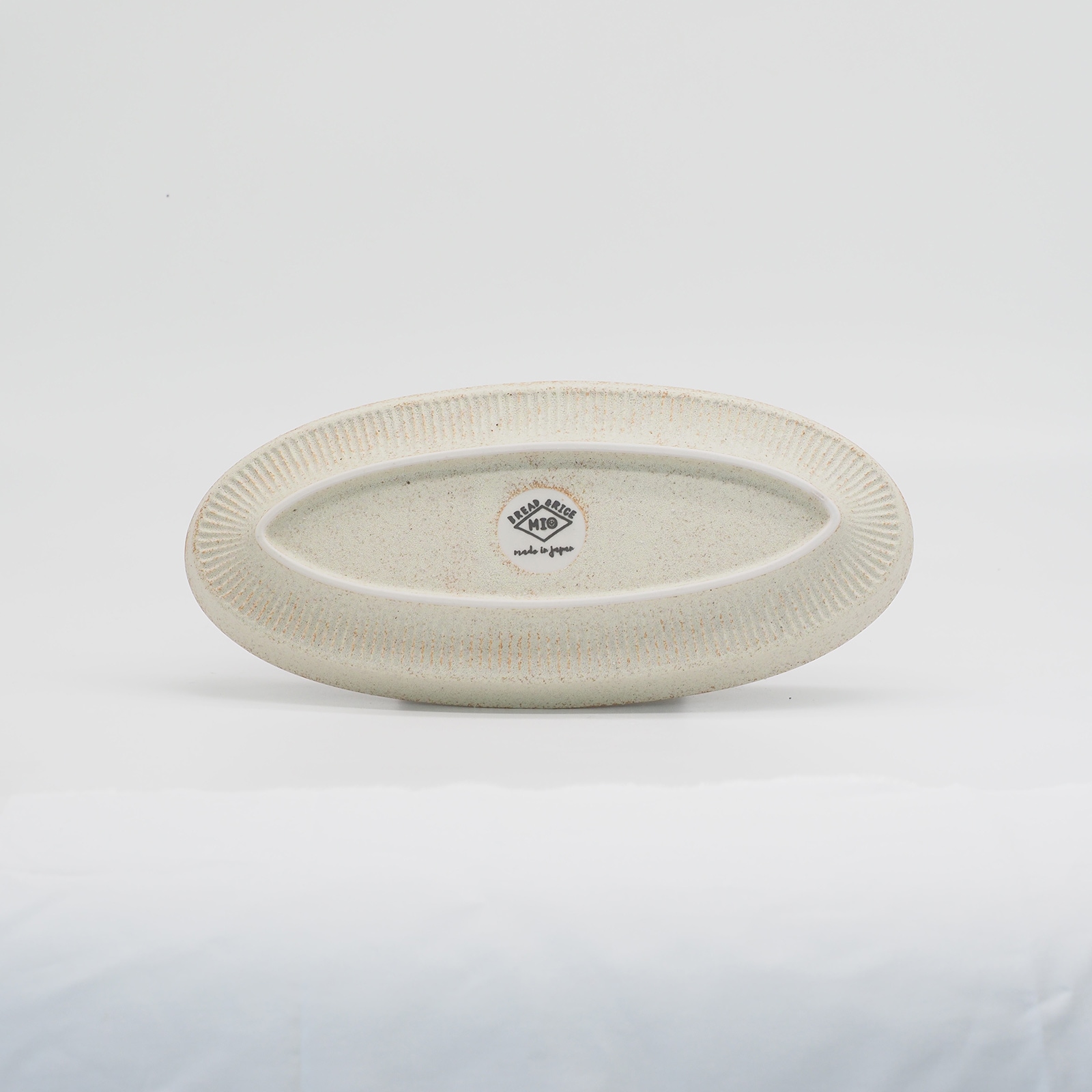 【パンとごはんと...】盛りやすい器 - 長皿 - オーバルプレート M [日本製/美濃焼/管理栄養士/菱沼未央/お店/M067]