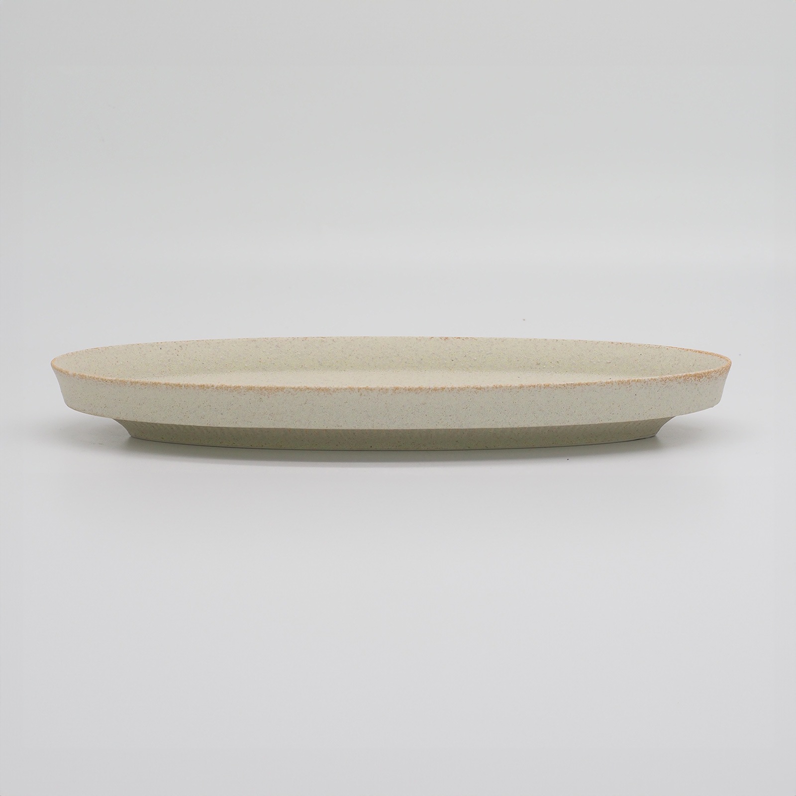 【パンとごはんと...】盛りやすい器 - 長皿 - オーバルプレート Ｌ [日本製/美濃焼/管理栄養士/菱沼未央/お店/M068]