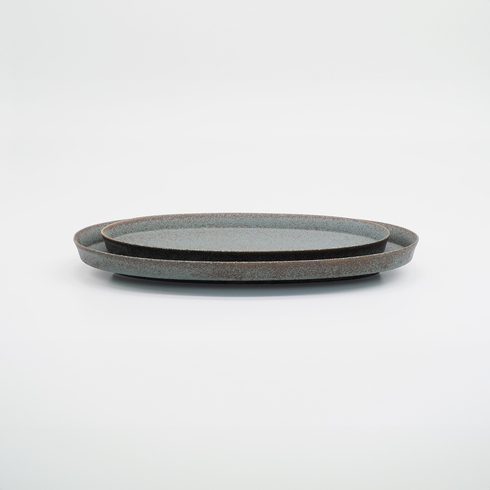 【パンとごはんと...】盛りやすい器 - 長皿 - オーバルプレート Ｌ [日本製/美濃焼/管理栄養士/菱沼未央/お店/M068]