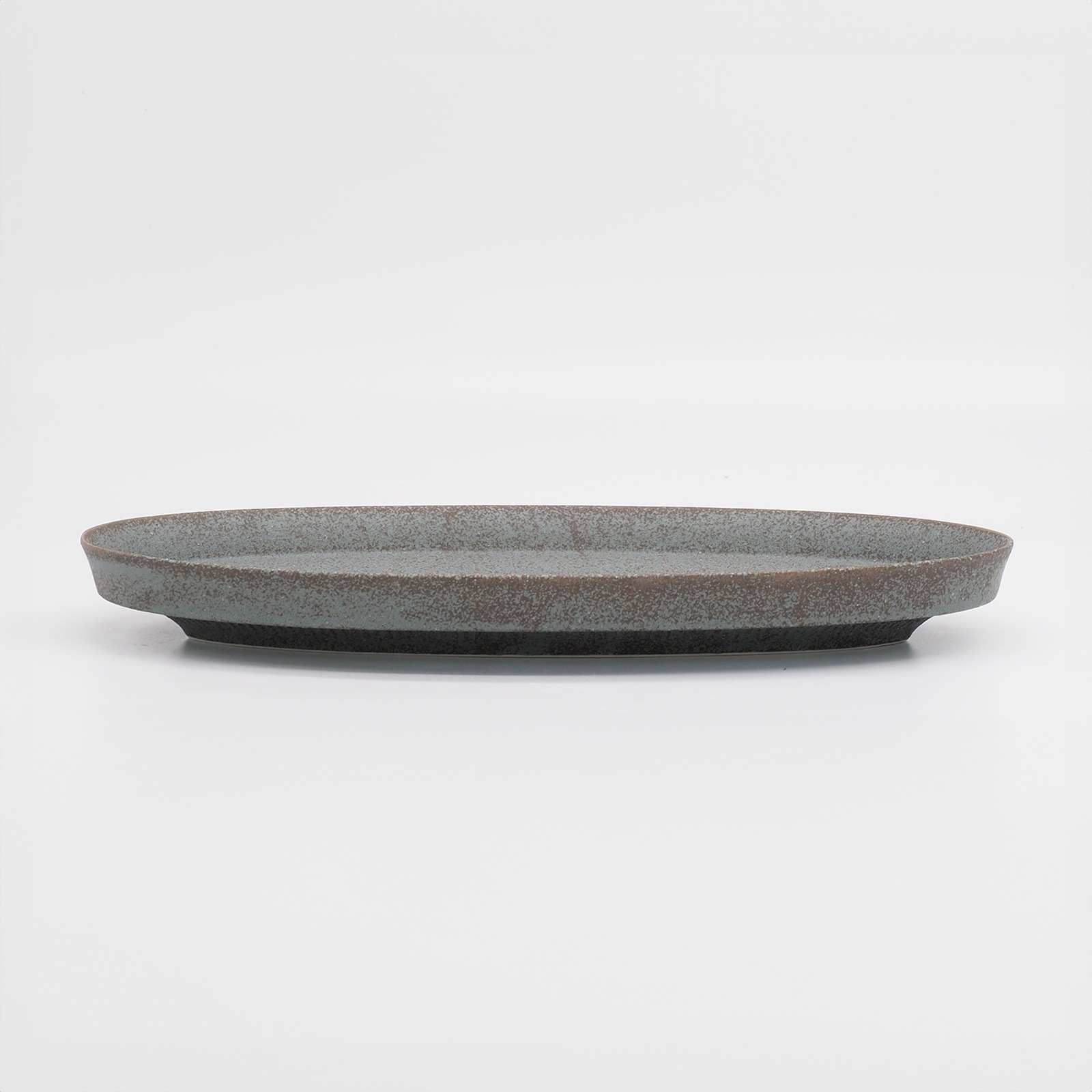 【パンとごはんと...】盛りやすい器 - 長皿 - オーバルプレート Ｌ [日本製/美濃焼/管理栄養士/菱沼未央/お店/M068]