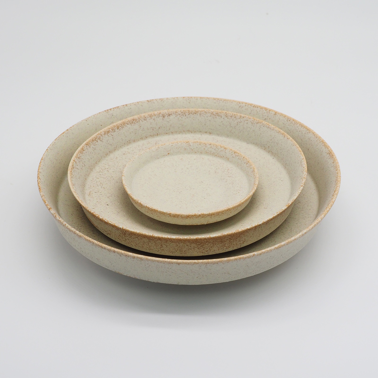 【パンとごはんと...】盛りやすい器 - 深皿 - ディープディッシュ Ｌ [日本製/美濃焼/管理栄養士/菱沼未央/お店/M066]