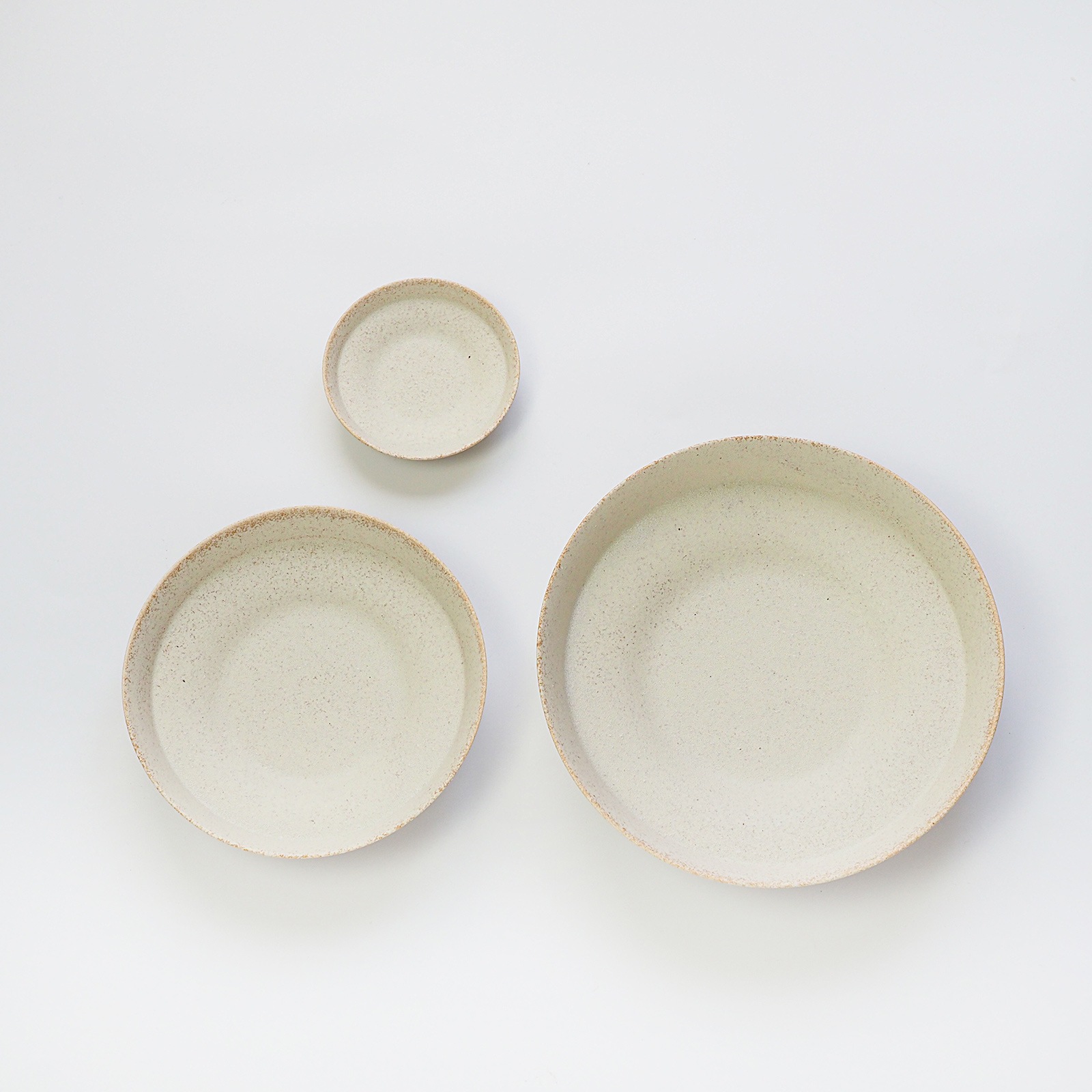 【パンとごはんと...】盛りやすい器 - 深皿 - ディープディッシュ Ｌ [日本製/美濃焼/管理栄養士/菱沼未央/お店/M066]