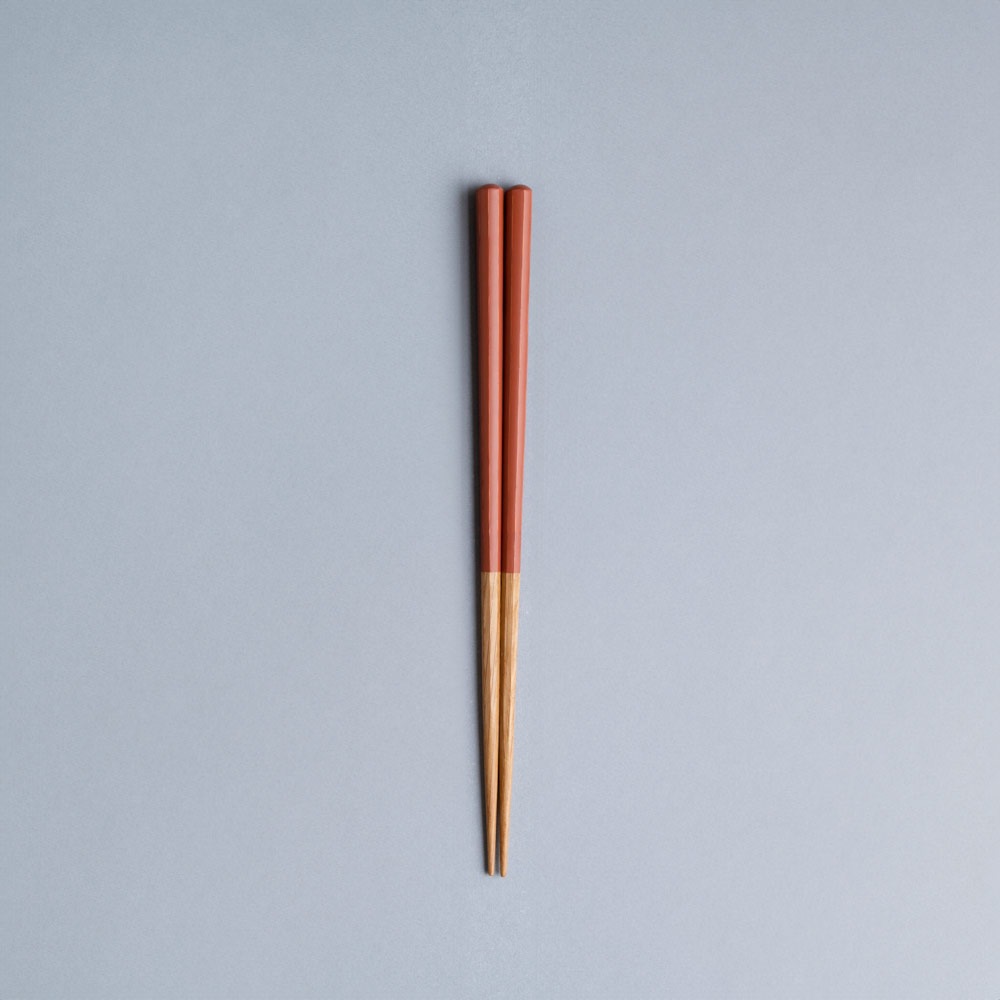 【箸蔵まつかん】HASHIKURA SEASON01 オーク 八角 22.5cm 大人用 お箸 食洗機対応 [日本製/福井県/塗箸]
