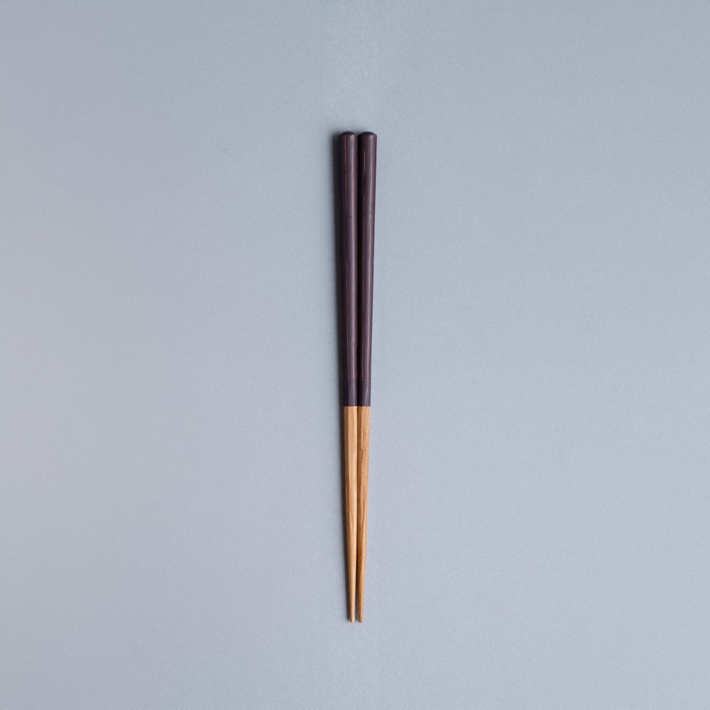 【箸蔵まつかん】HASHIKURA SEASON01 オーク 八角 22.5cm 大人用 お箸 食洗機対応 [日本製/福井県/塗箸]