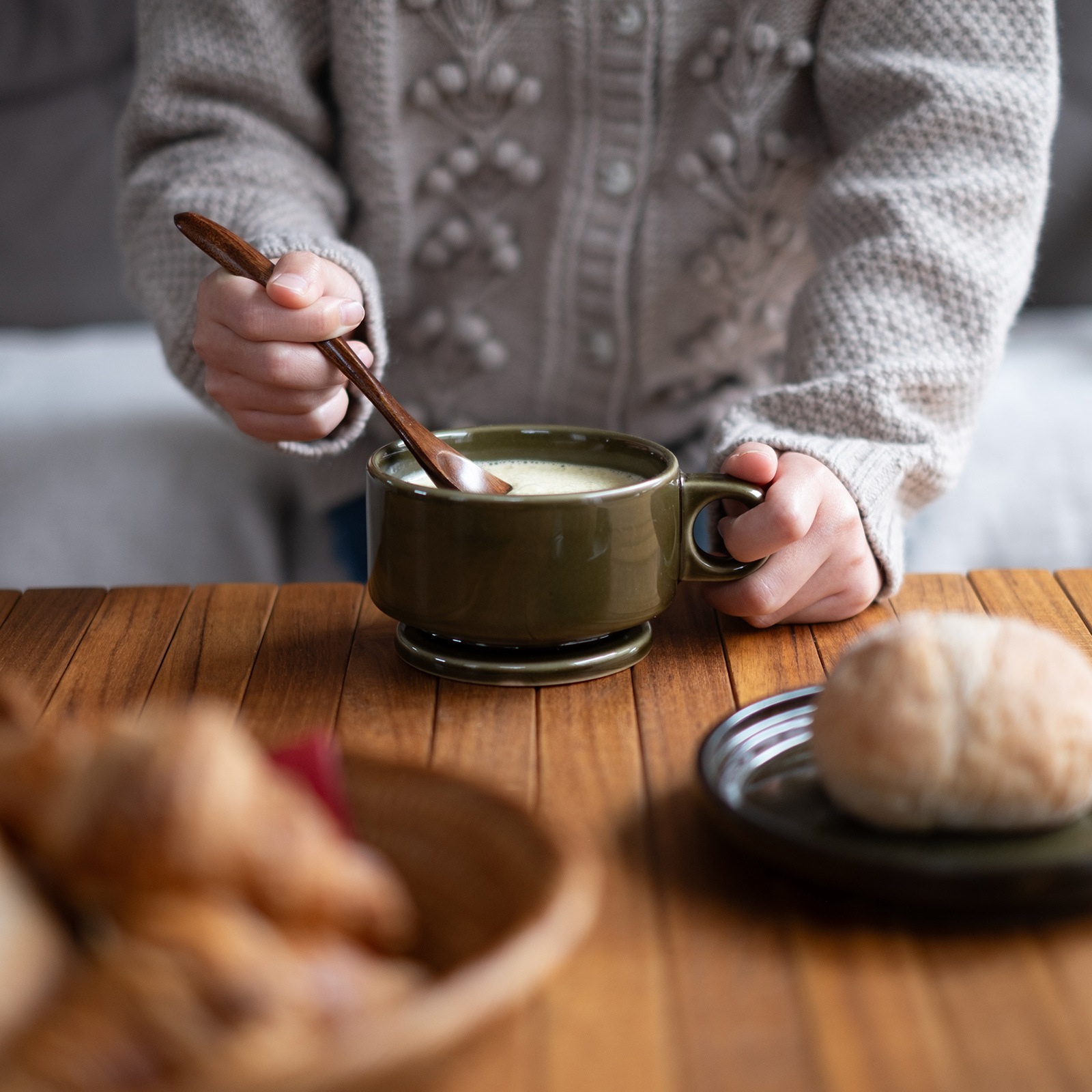 Smith】スミス 脚付きスタッキングスープマグ [日本製/美濃焼/SM002