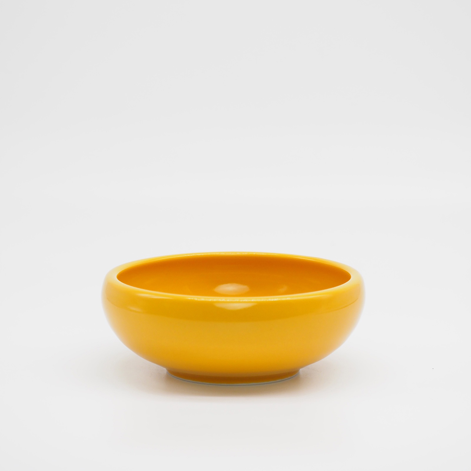 ★作家もの器★キムホノ★取手付き台座ボウル大★オレンジ×イエロー★美品★ ☆作家もの器☆キムホノ☆取手付き台座ボウル大☆オレンジ×イエロー