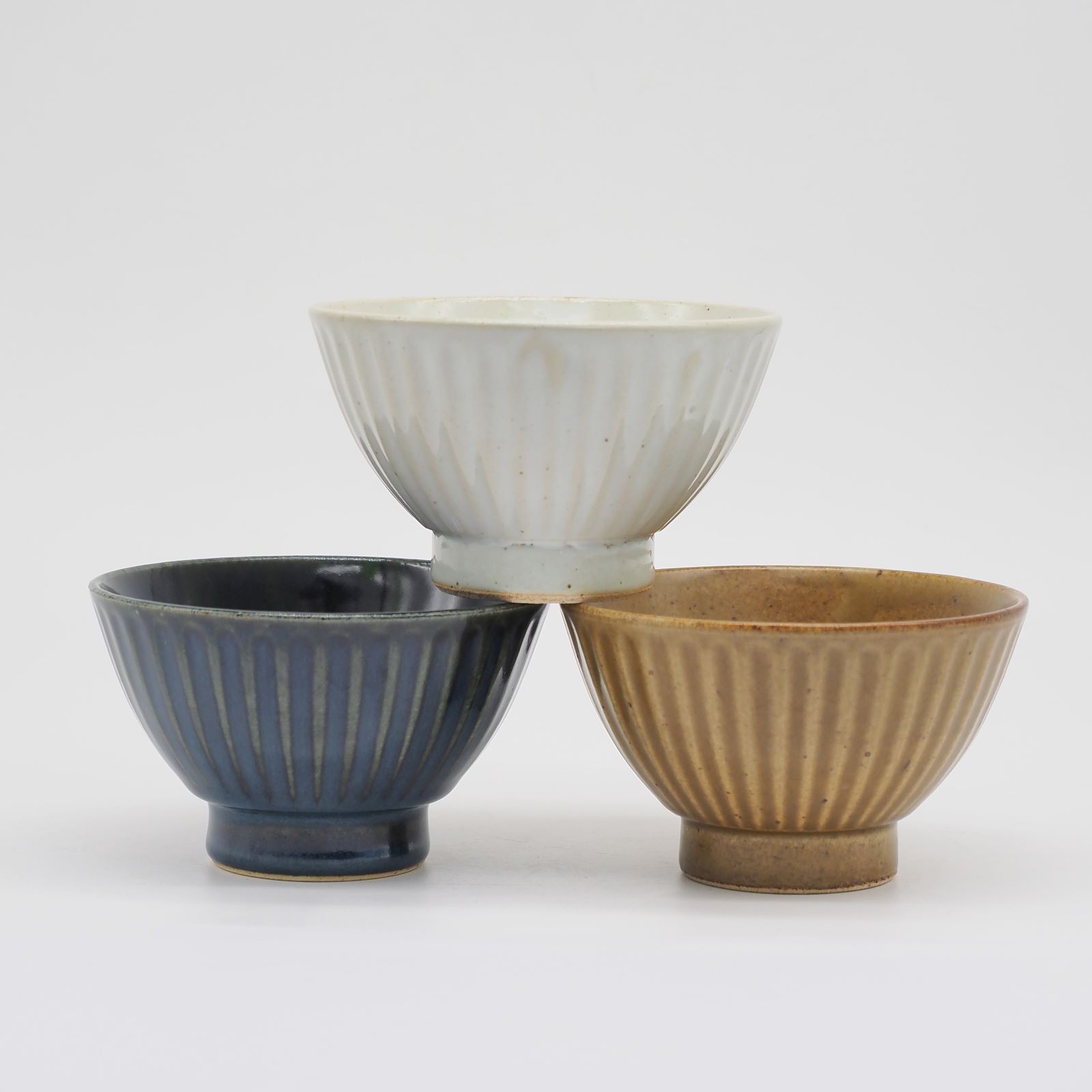 【パンとごはんと...】削ぎ目 ライスボウル（茶碗） [日本製/美濃焼/菱沼未央/公式ショップ/お店/M060]