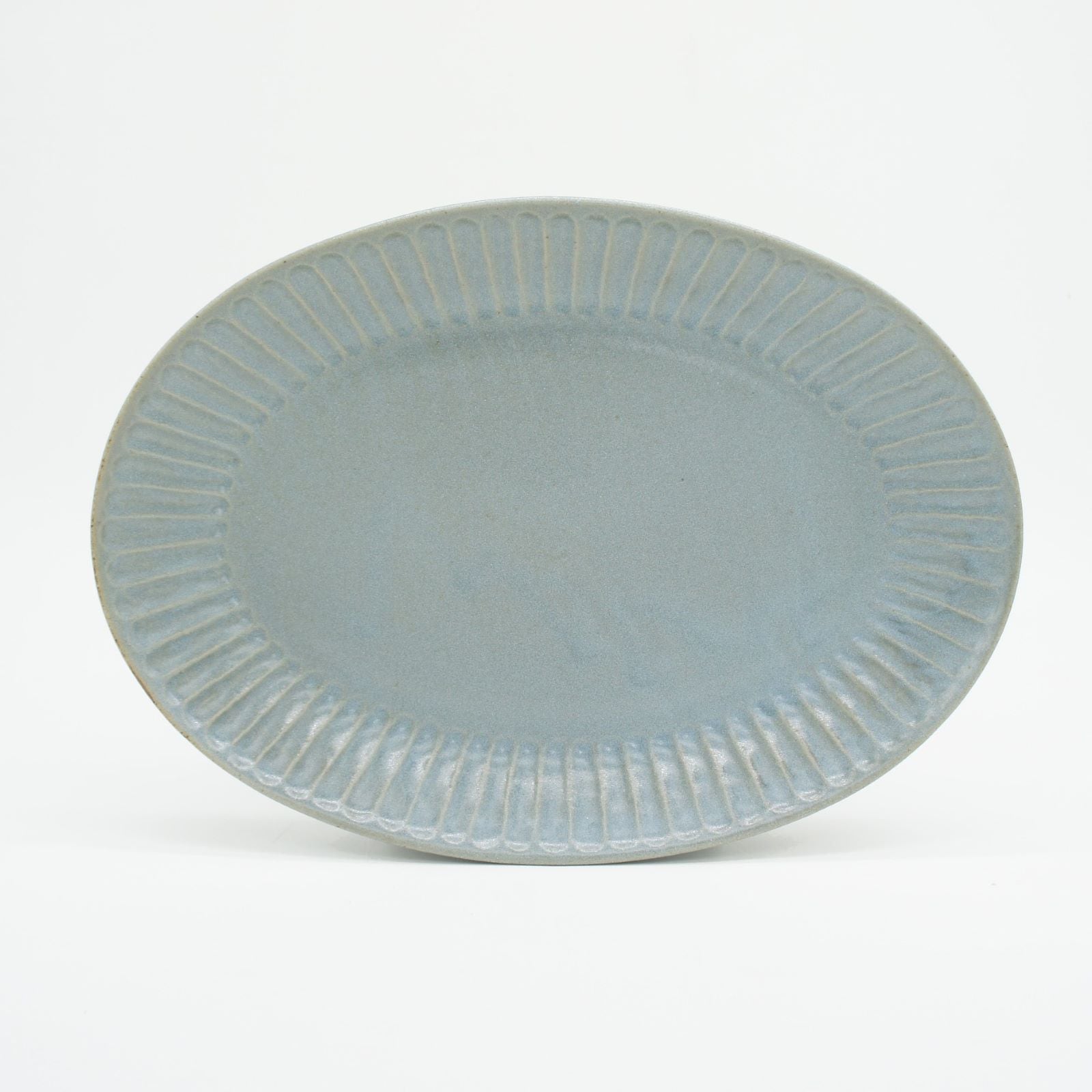 【パンとごはんと...】ひらひらの器 オーバルプレートM [日本製/美濃焼/菱沼未央/公式ショップ/お店/M039
