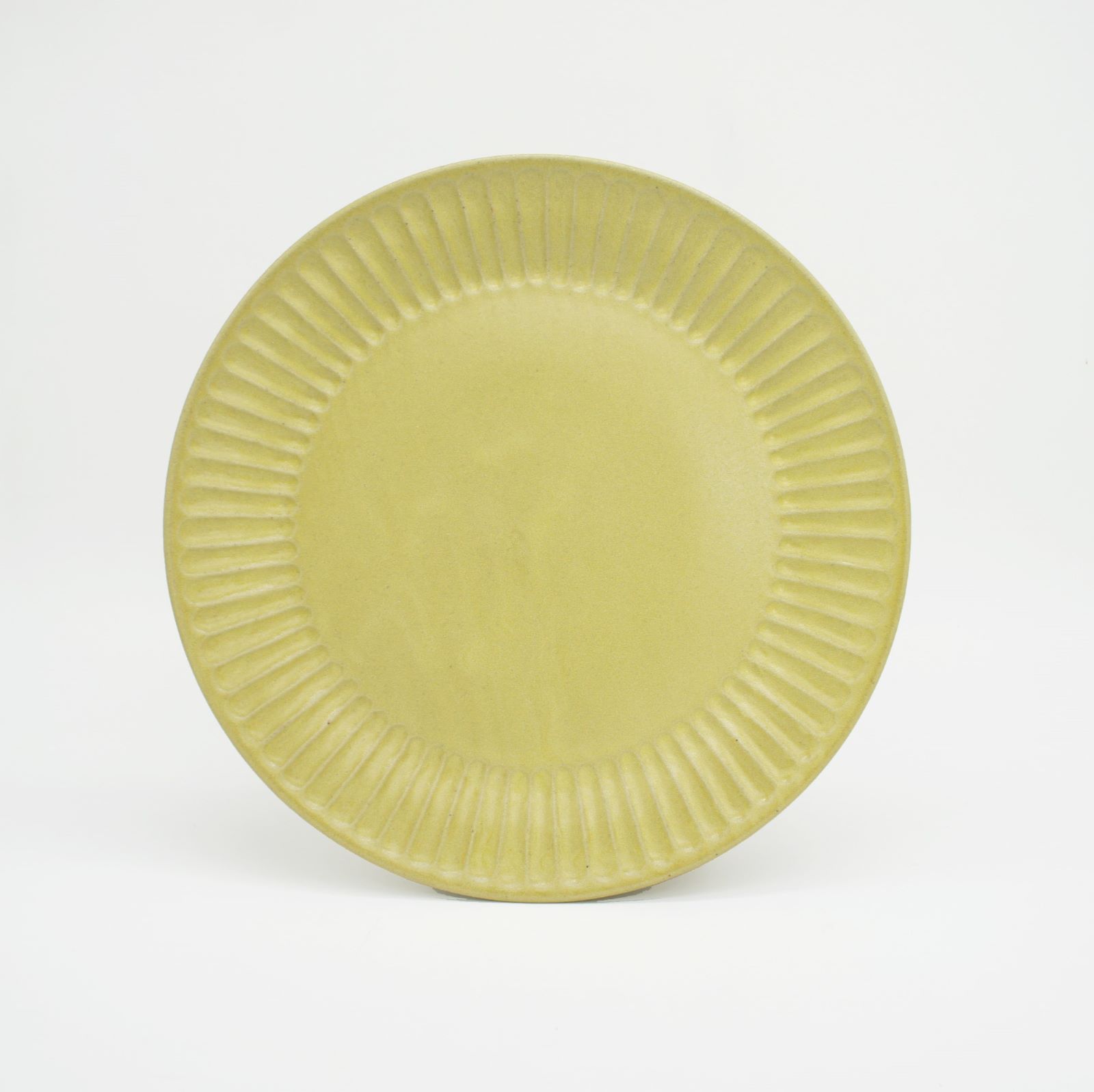 【パンとごはんと...】ひらひらの器 ラウンドプレート L  [日本製/美濃焼/菱沼未央/公式ショップ/お店/M044]