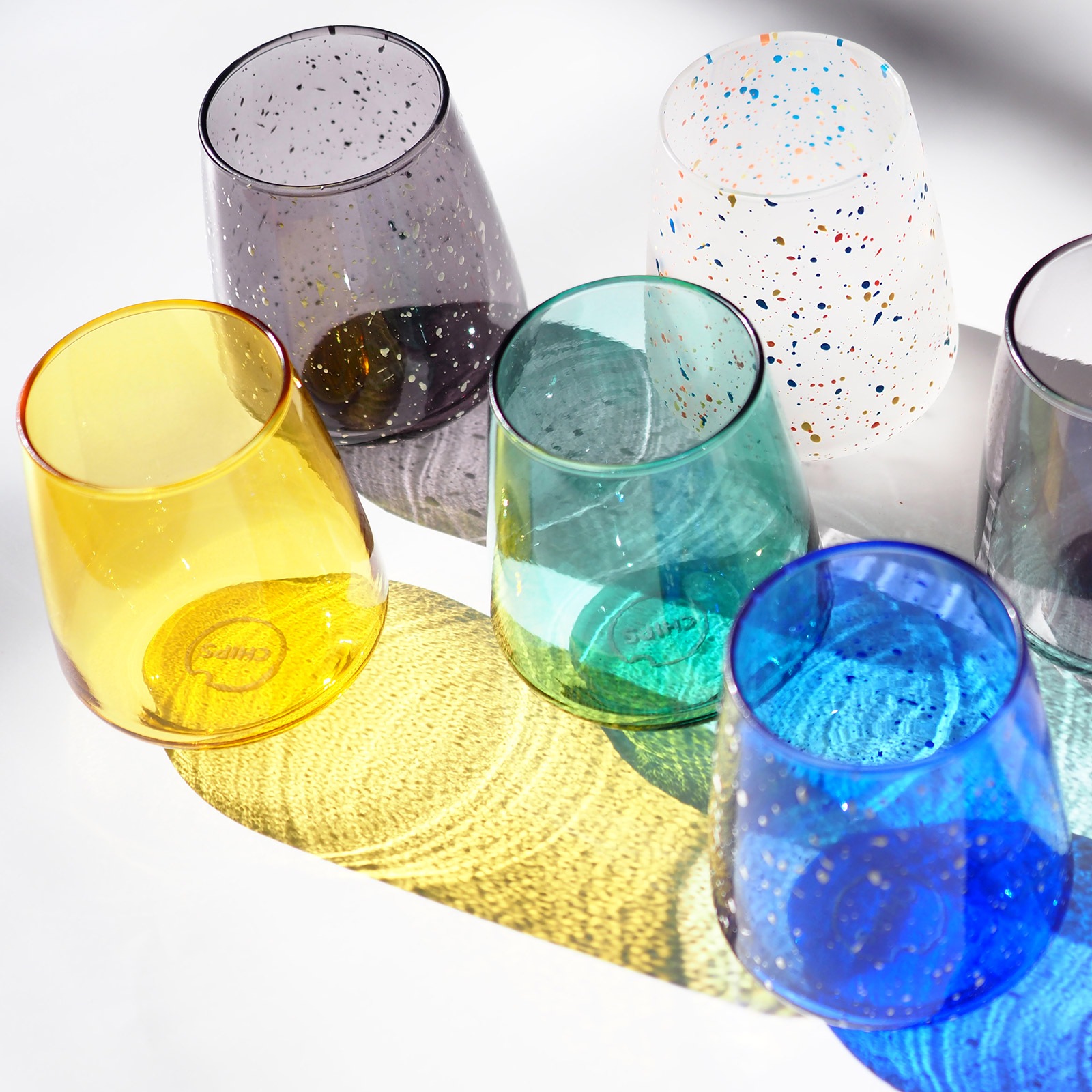 【CHIPS mug.】CHIPS glass. （チップスグラス） [400ml/イタリア製（最終加工地：日本）]