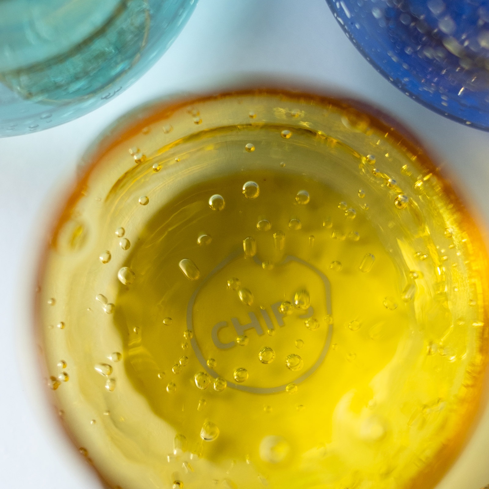 【CHIPS mug.】CHIPS glass. （チップスグラス） [400ml/イタリア製（最終加工地：日本）]