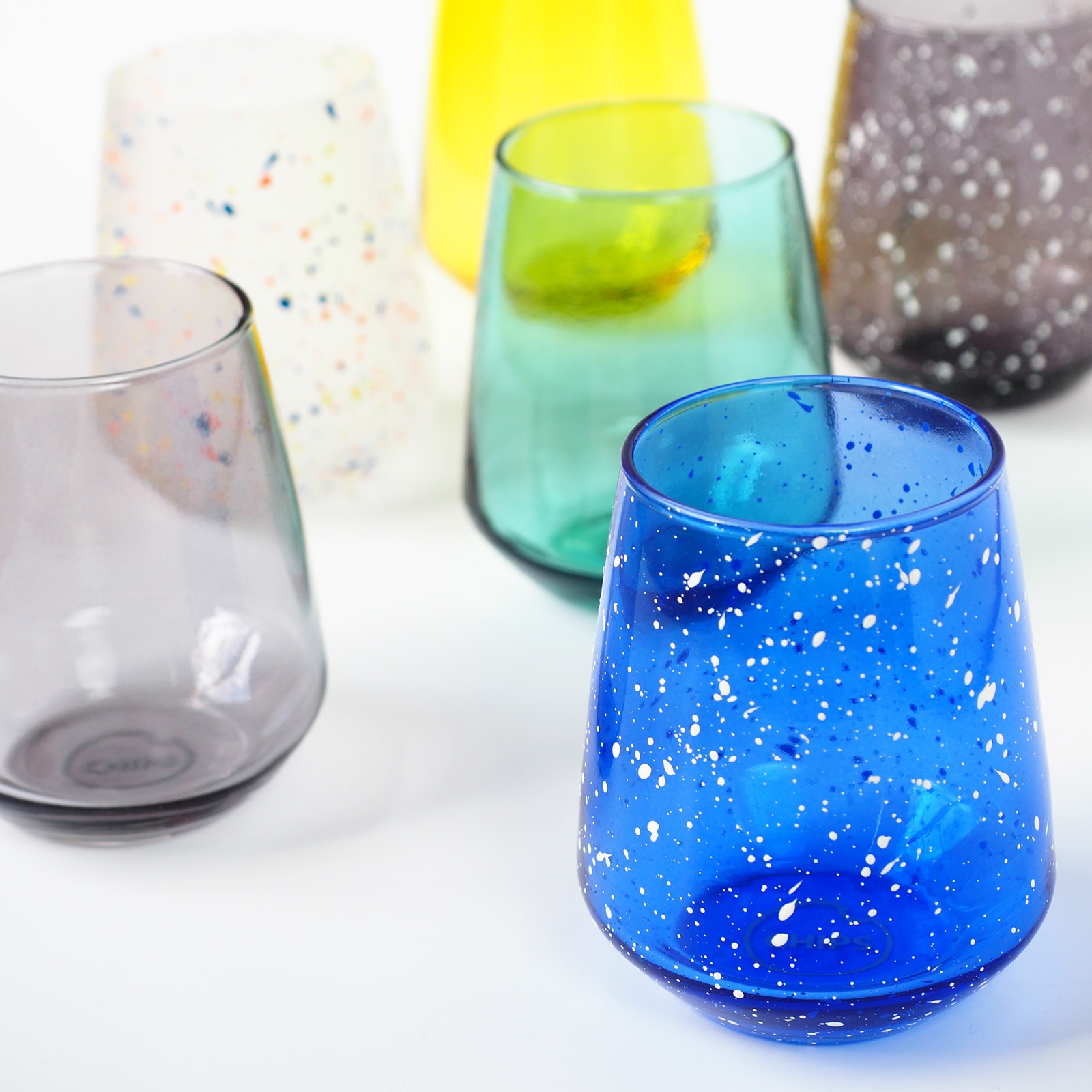 【CHIPS mug.】CHIPS glass. （チップスグラス） [400ml/イタリア製（最終加工地：日本）]