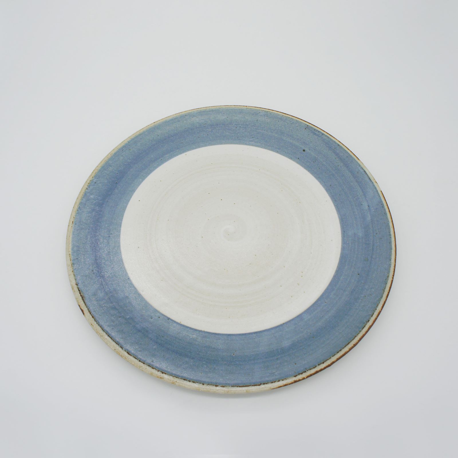 【パンとごはんと...】まるい縁取りの陶器 プレートL [日本製/美濃焼/菱沼未央/公式ショップ/お店/M003]