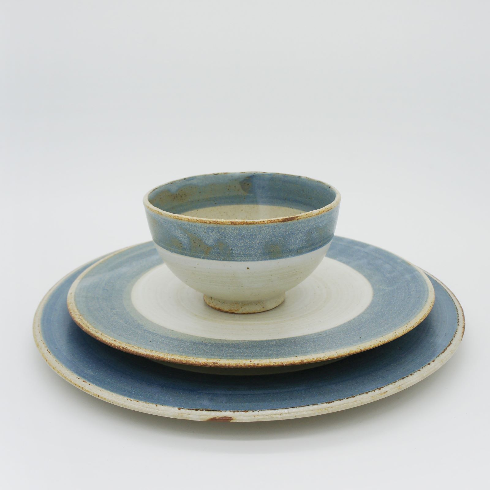 パンとごはんと】まるい縁取りの陶器 プレートM [日本製/美濃